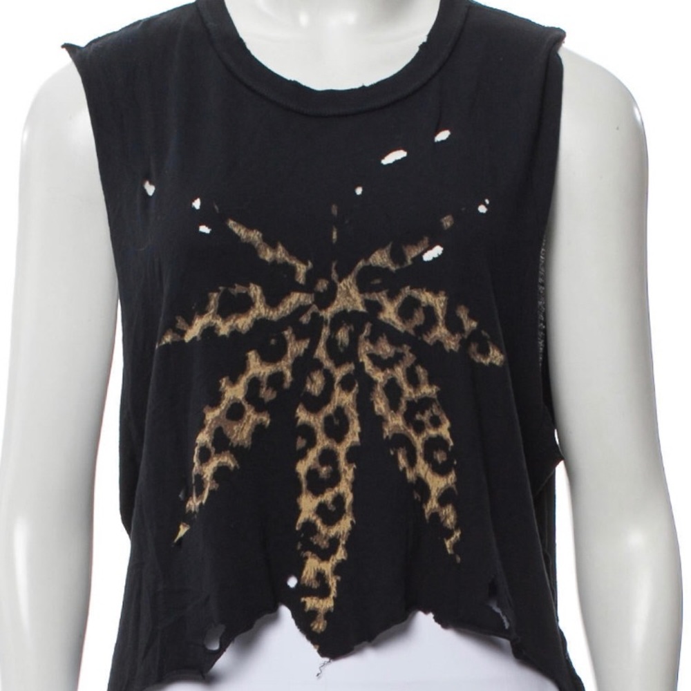 UNIF distressed sleeveless top
